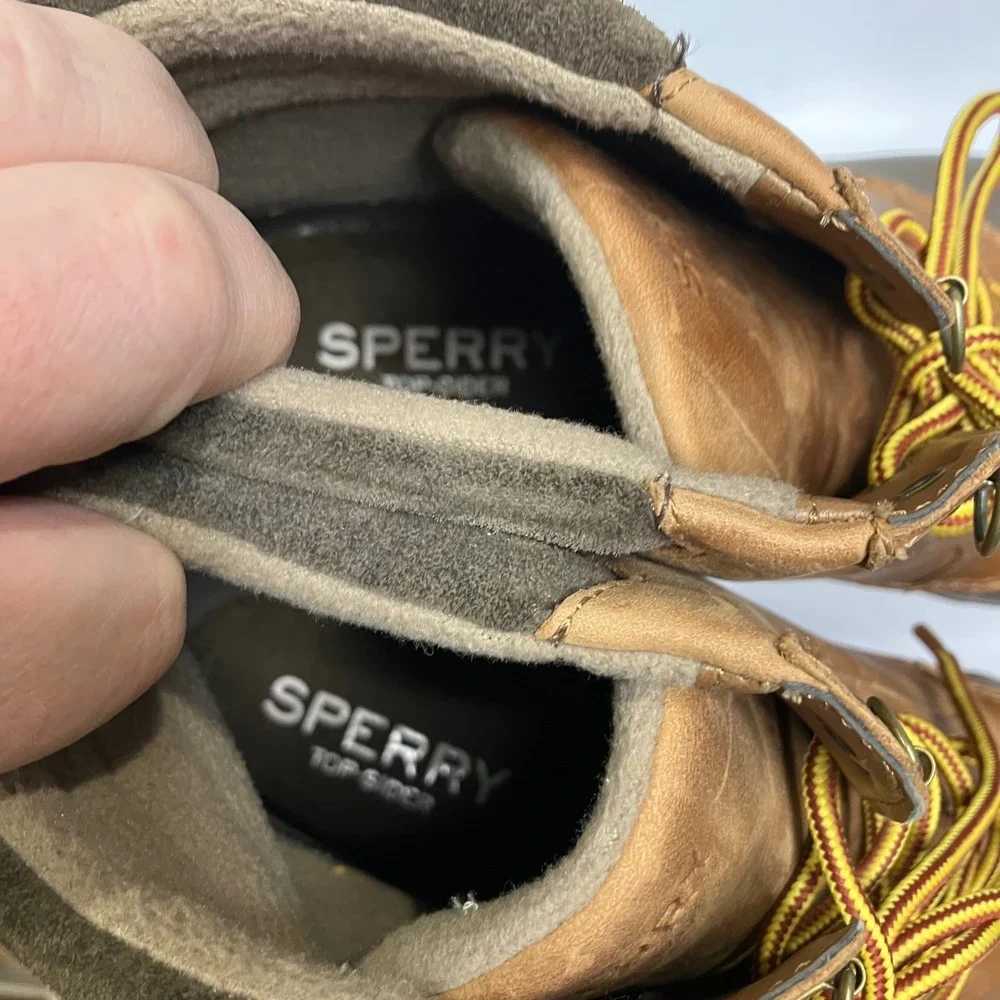 Sperry men's Avenue waterproof duck boots leather lace‎ up size 11.5 casual